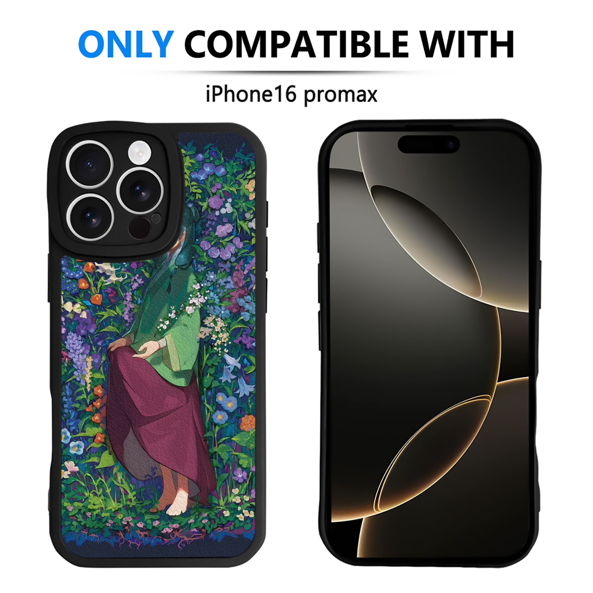（画像用） 薬屋のひとりごと The Apothecary Diaries 【iPhone 16シリーズ対応】シリコンスマホケース（レザー調） 材質：シリコン